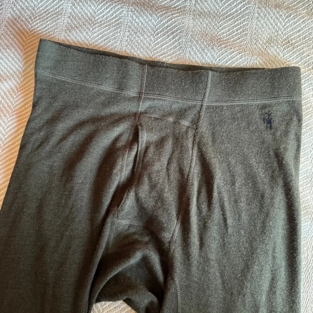 Smartwool Mens Merino 250 Base Layer Bottoms Olive Gray Thermal Leggings L